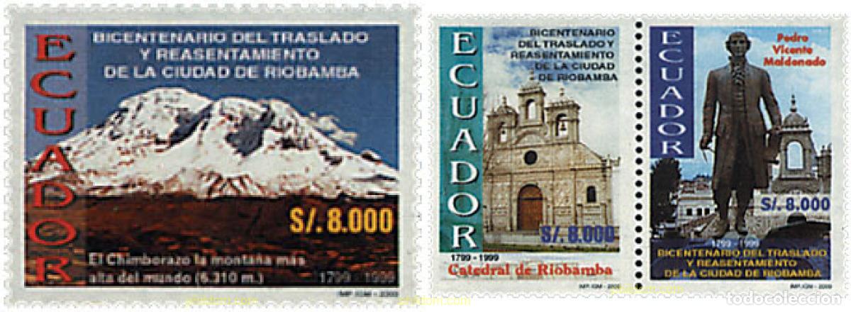 Selos: 675875 MNH ECUADOR 2000 BICENTENARIO DE LA RECONSTRUCCION DE RIOBAMBA