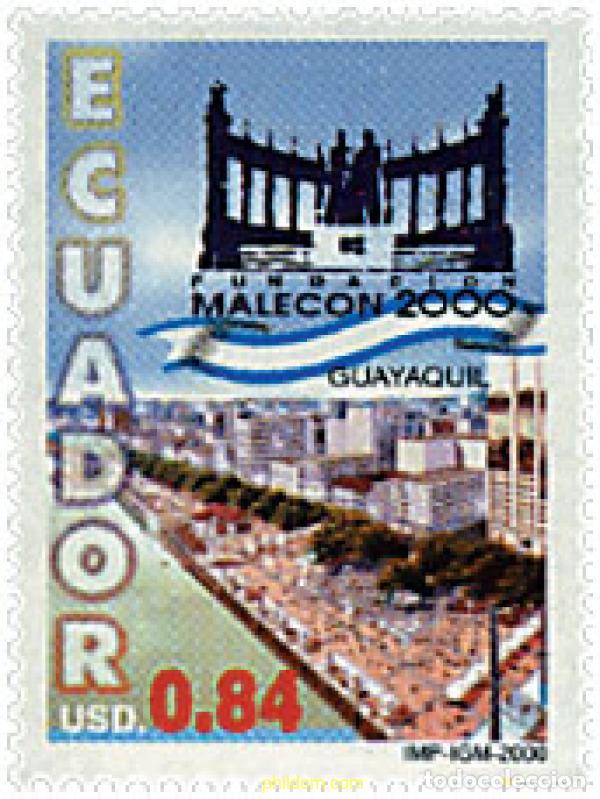 Selos: 86655 MNH ECUADOR 2000 FUNDACION MALECON 2000