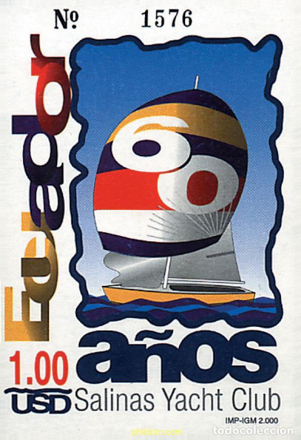 Selos: 86671 MNH ECUADOR 2000 60 A&Ntilde;OS DEL SALINAS YACHT CLUB