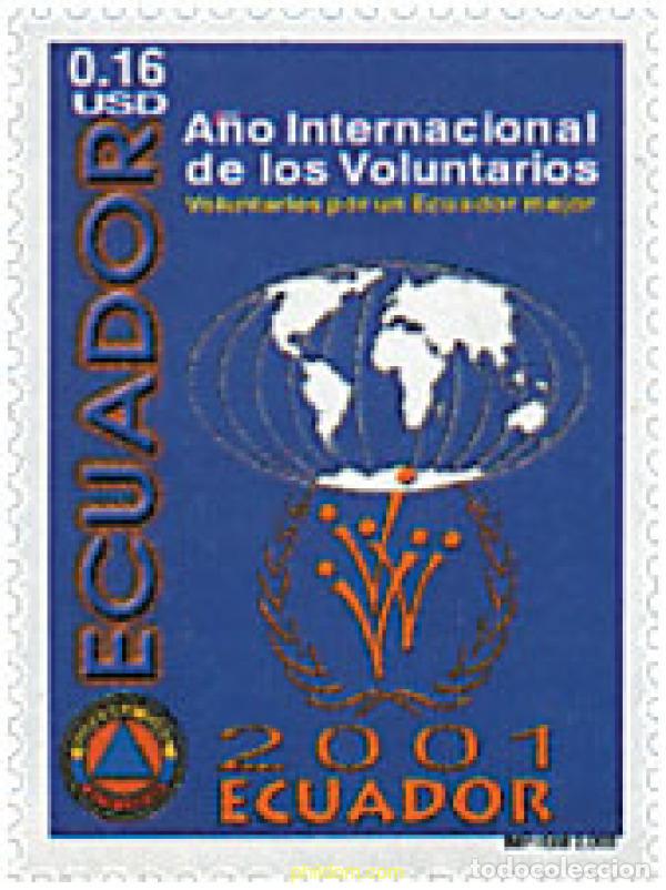 Selos: 123393 MNH ECUADOR 2000 A&Ntilde;O INTERNACIONAL DE LOS VOLUNTARIOS