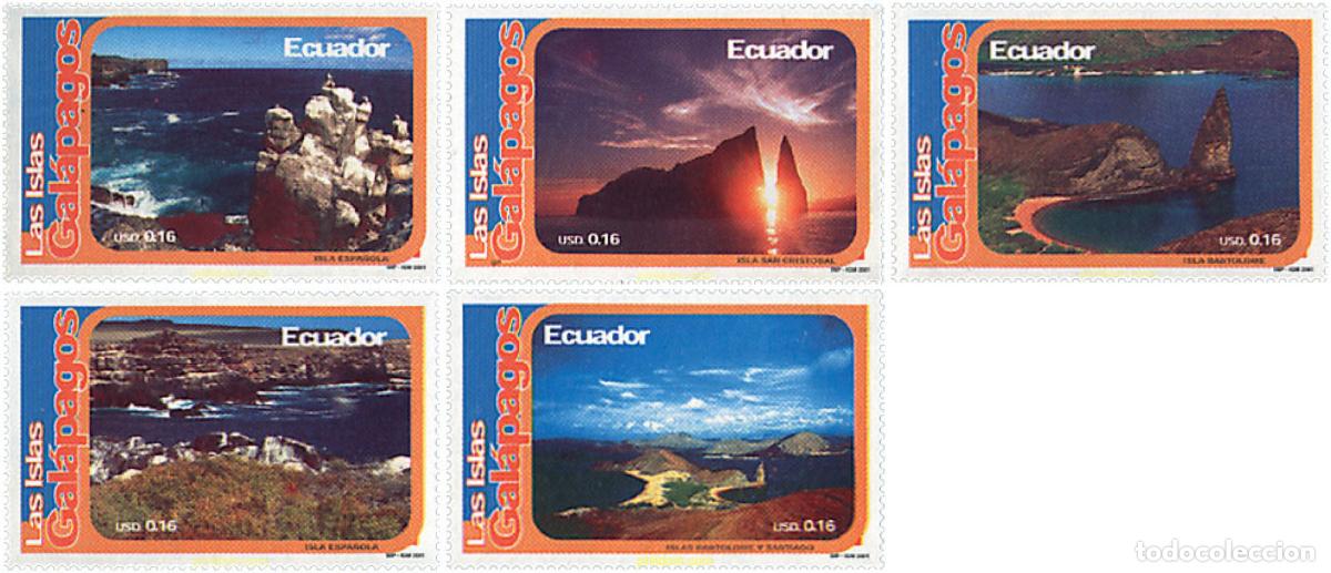 Selos: 72143 MNH ECUADOR 2001 ISLAS GALAPAGOS