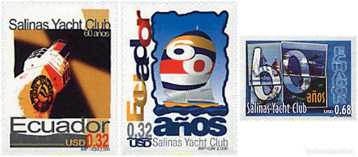 Sellos: 86670 MNH ECUADOR 2000 60 A&Ntilde;OS DEL SALINAS YACHT CLUB