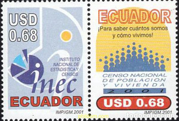 Sellos: 5159 MNH ECUADOR 2001 INSTITUTOS