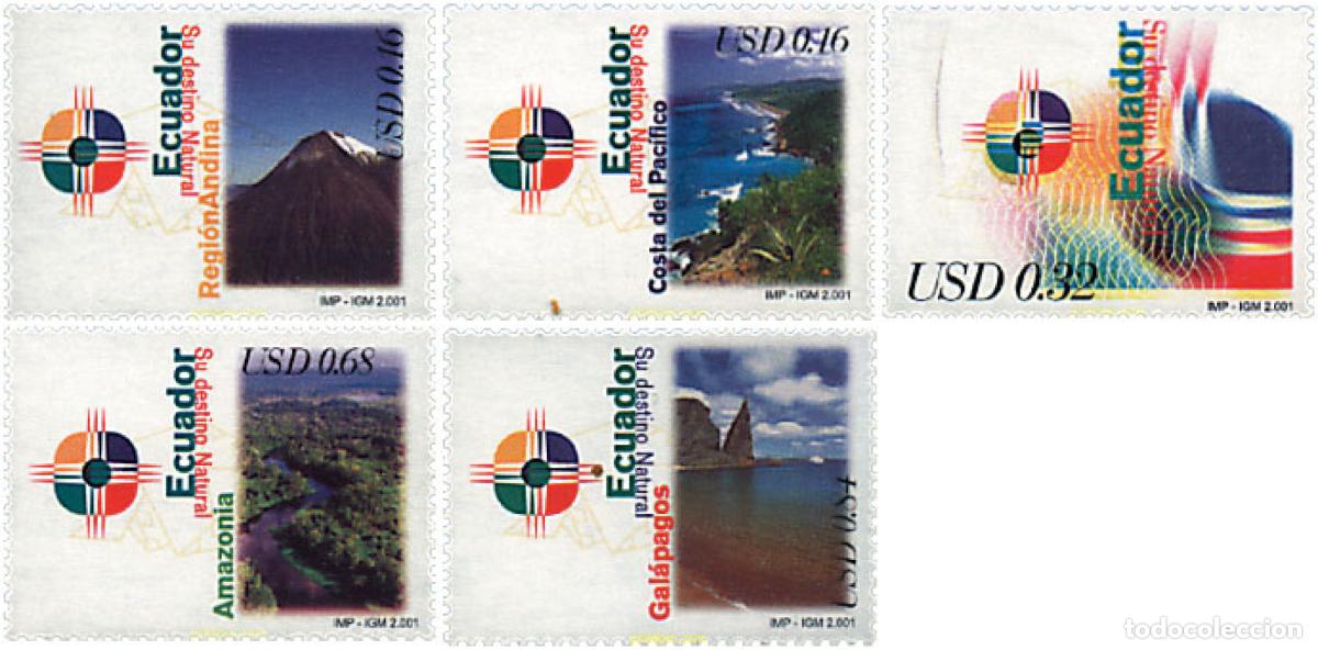 Sellos: 130287 MNH ECUADOR 2001 ECUADOR, SU DESTINO NATURAL