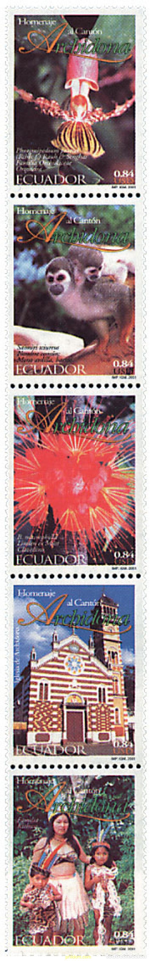 Selos: 5476 MNH ECUADOR 2001 EL CANTON ARCHIDONA