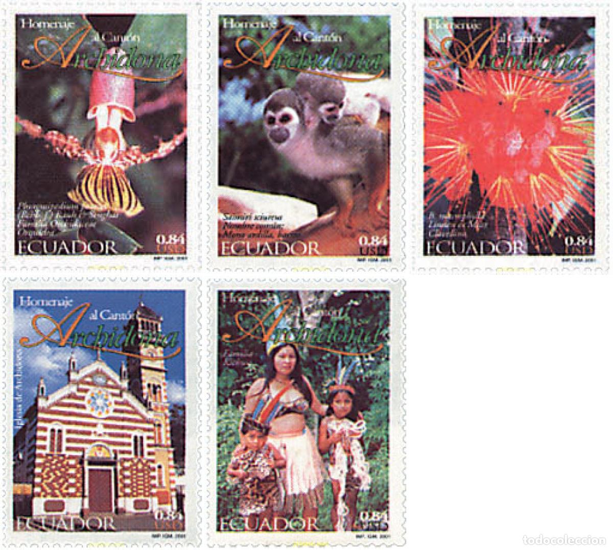 Selos: 88606 MNH ECUADOR 2001 EL CANTON ARCHIDONA