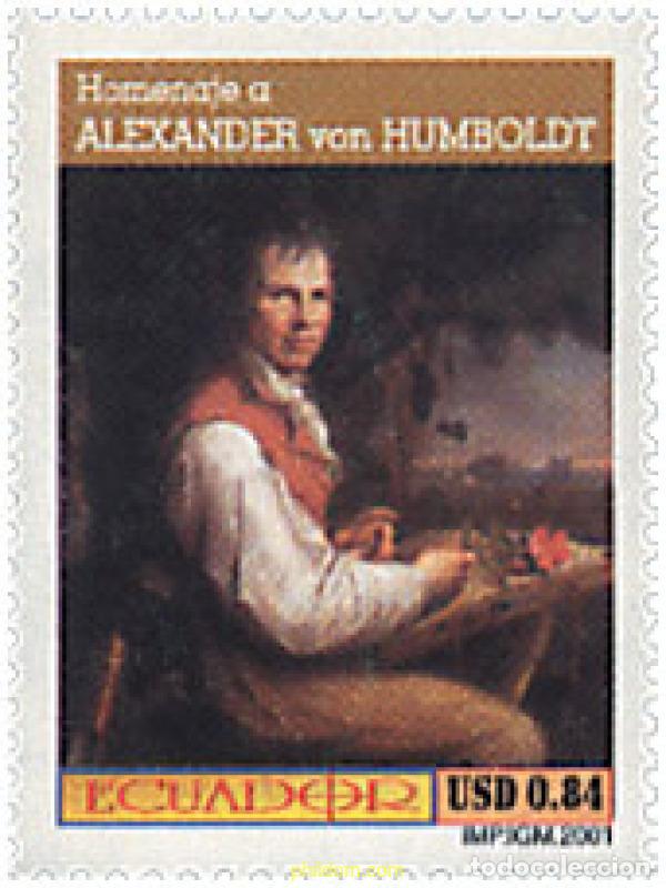 Sellos: 78462 MNH ECUADOR 2001 HOMENAJE A ALEXANDER VON HUMBOLDT