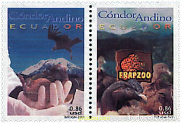 Briefmarken: 4639 MNH ECUADOR 2001 CONDOR ANDINO