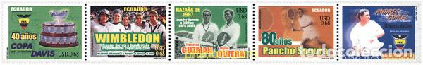 Selos: 4881 MNH ECUADOR 2002 40 ANIVERSARIO DE LA FEDERACION EQUATORIANA DE TENIS