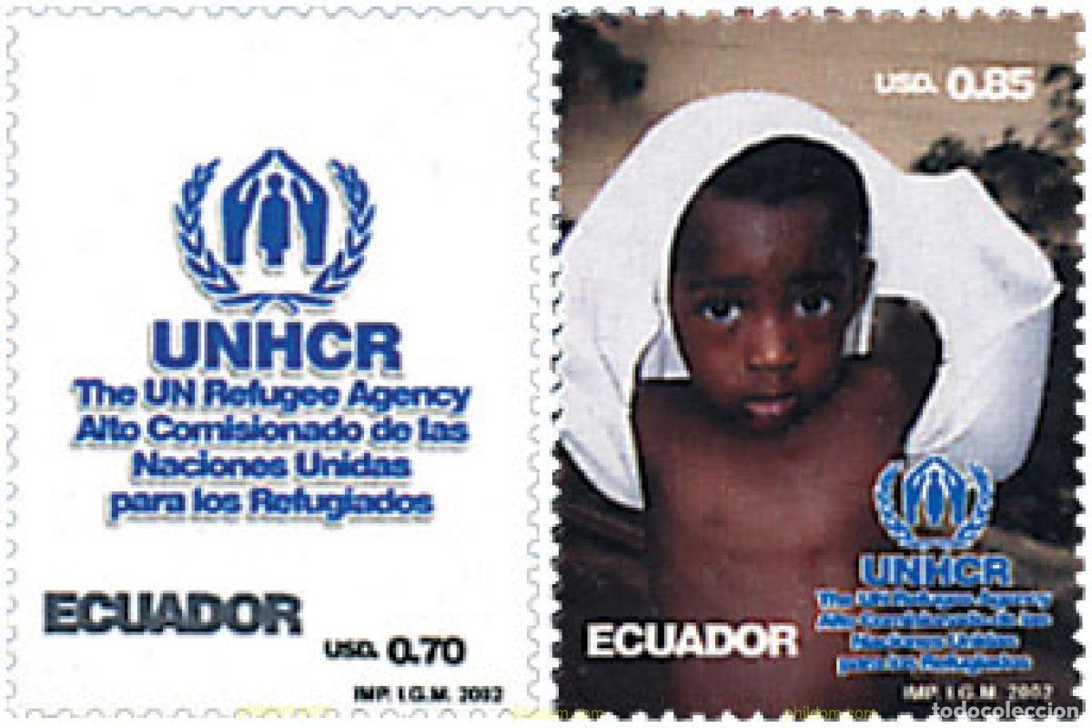 Selos: 89796 MNH ECUADOR 2002 50 ANIVERSARIO DEL ACNUR