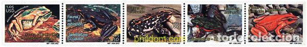 Briefmarken: 4488 MNH ECUADOR 2002 FAUNA EN EXTINCION. RANAS