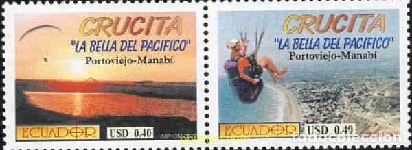 Sellos: 4489 MNH ECUADOR 2002 CRUCITA. LA BELLA DEL PACIFICO
