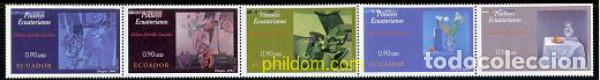 Timbres: 101781 MNH ECUADOR 2002 PINTORES ECUATORIANOS