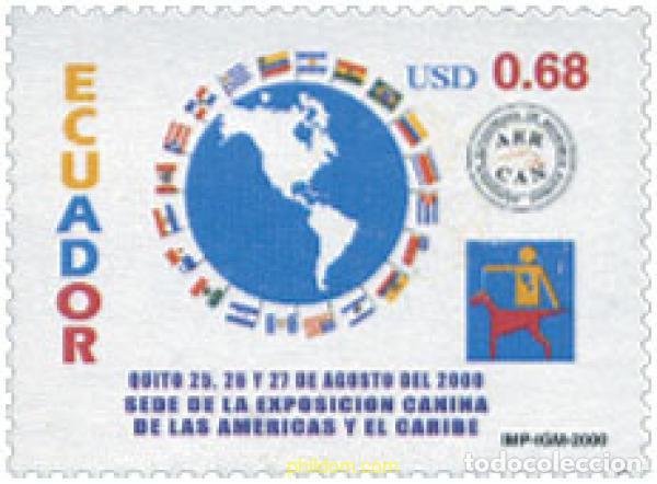 Stamps: 135114 MNH ECUADOR 2000 EXPOSICION CANINA DE LAS AMERICAS Y DEL CARIBE