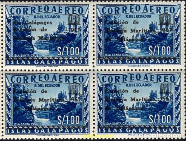 Stamps: 666264 MNH ECUADOR 1961 ESTACI&Oacute;N DE BIOLOGIA MAR&Iacute;TIMA DE GAL&Aacute;PAGOS