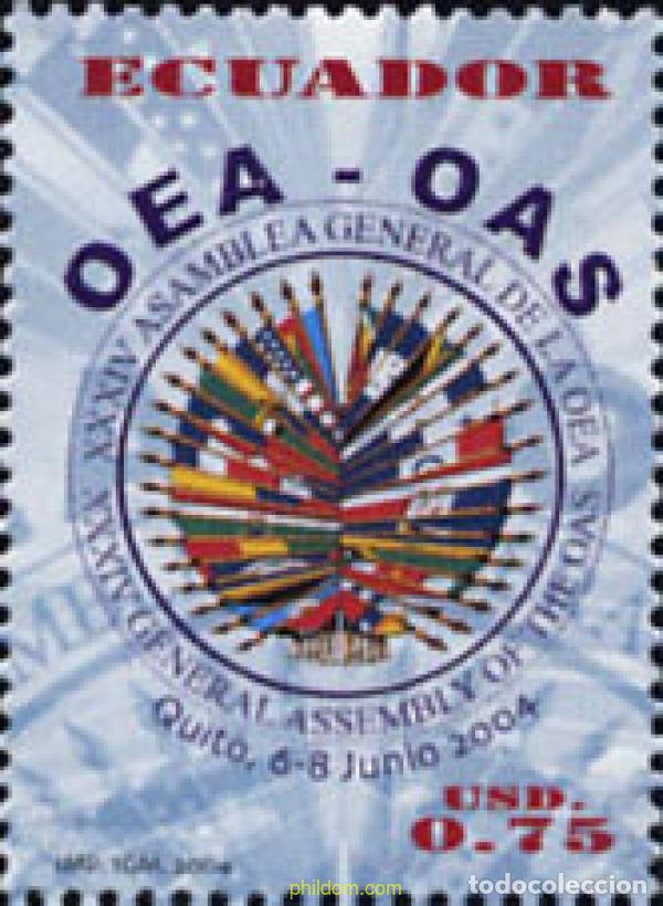 Stamps: 149422 MNH ECUADOR 2004 34 ASAMBLEA DE LA OEA