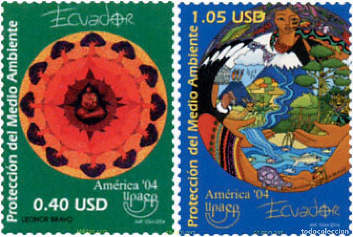 Stamps: 149636 MNH ECUADOR 2004 AMERICA-UPAEP 2004 - PROTECCION DEL MEDIO AMBIENTE
