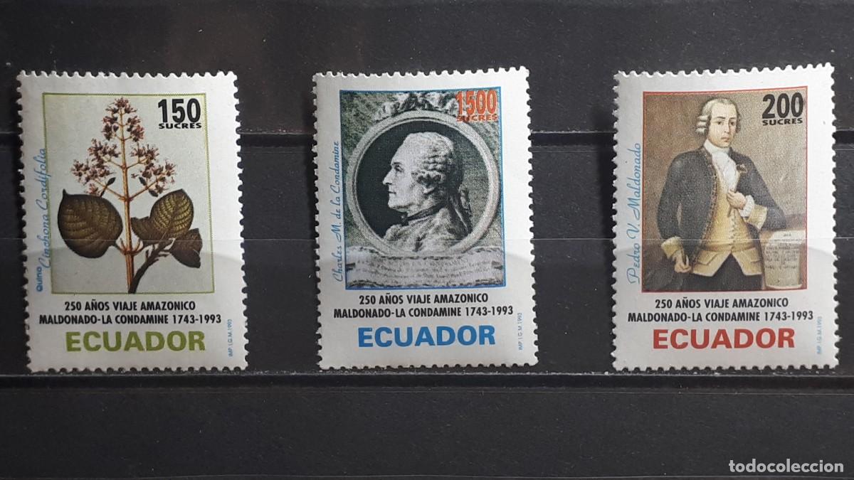 Sellos: ECUADOR. HISTORIA. A&Ntilde;O 1993. **. YVERT 1279/81
