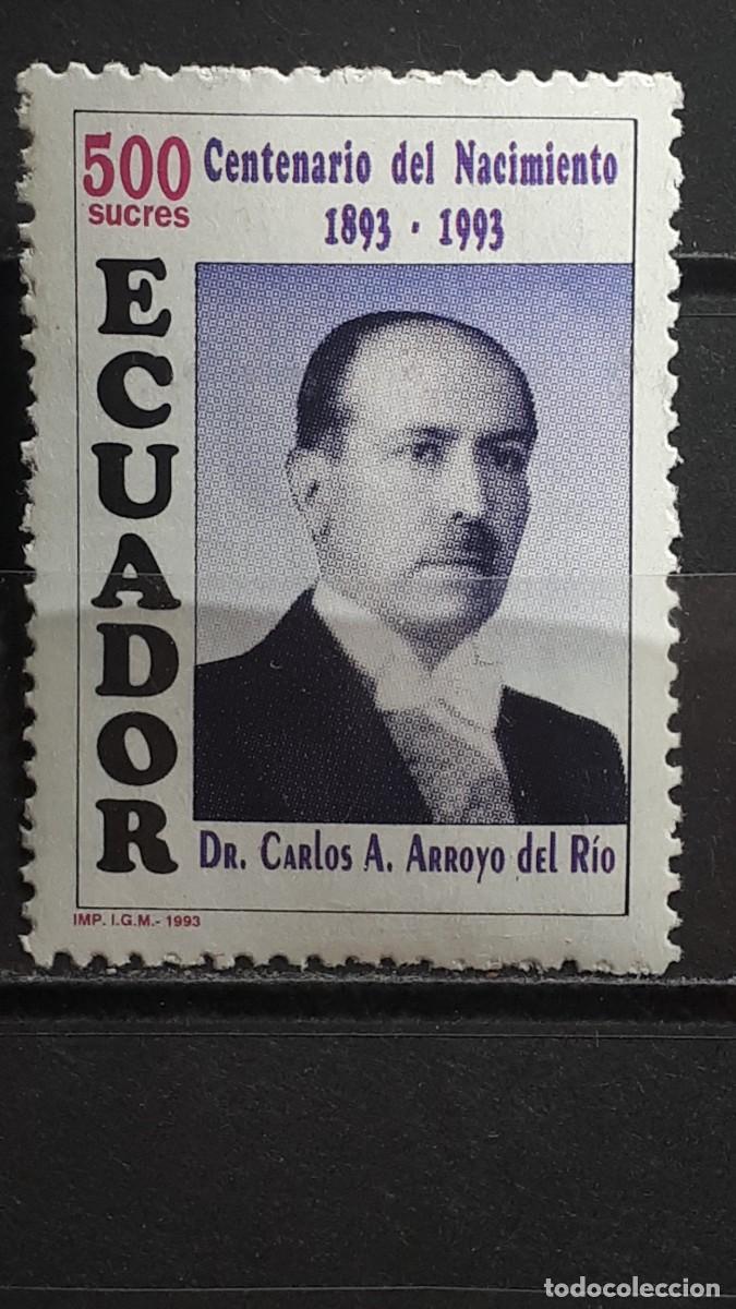 Sellos: ECUADOR. HISTORIA. A&Ntilde;O 1993. **. YVERT 1286