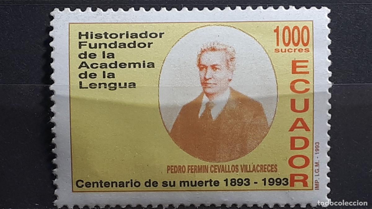 Sellos: ECUADOR. HISTORIA. A&Ntilde;O 1993. **. YVERT 1276
