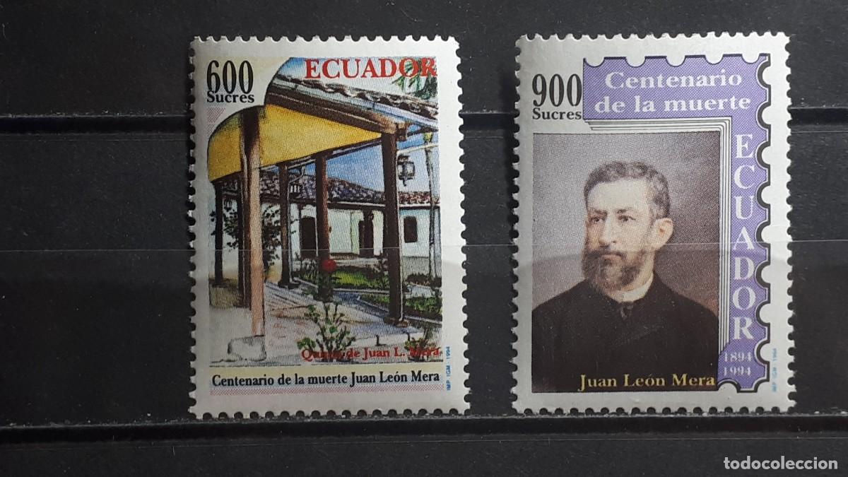 Sellos: ECUADOR. HISTORIA. A&Ntilde;O 1994. **. YVERT 1312/3