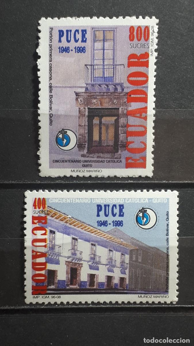 Sellos: ECUADOR. A&Ntilde;O 1996. **. YVERT 1366/7