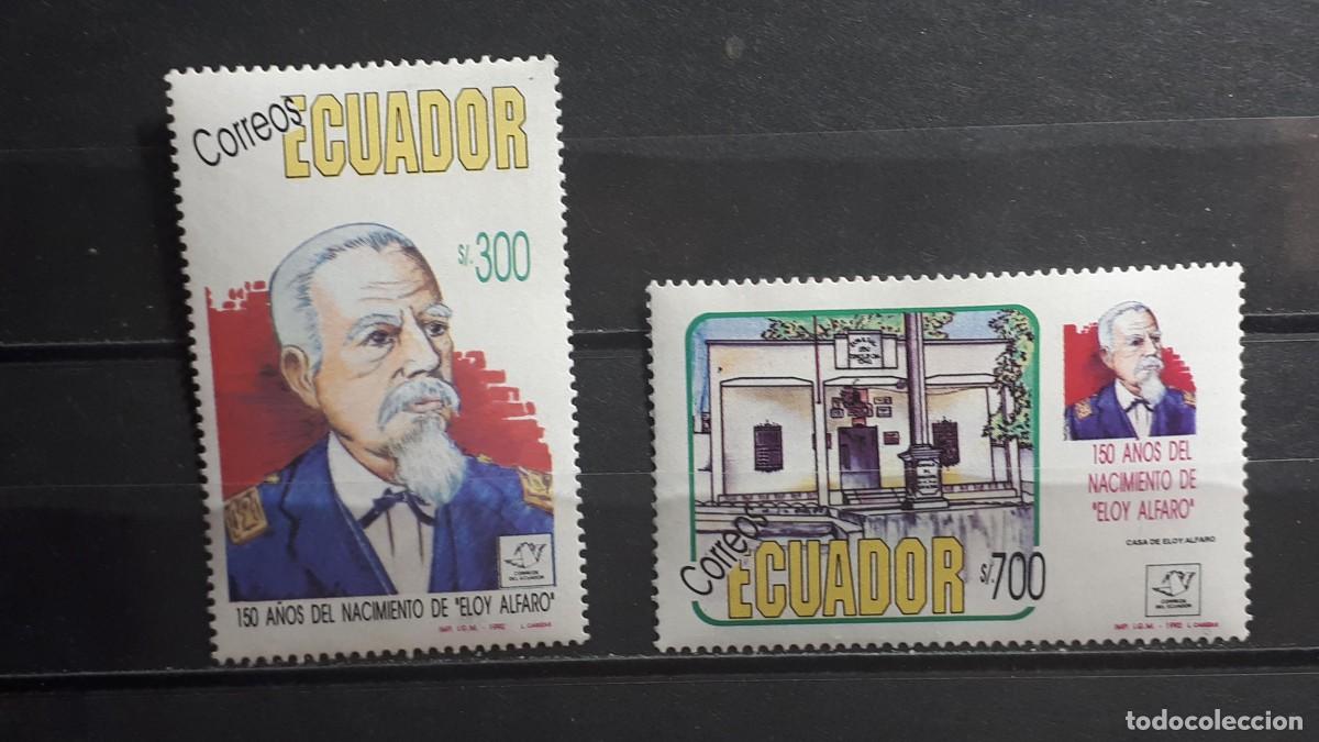 Sellos: ECUADOR. HISTORIA. A&Ntilde;O 1992. **. YVERT 1250/1