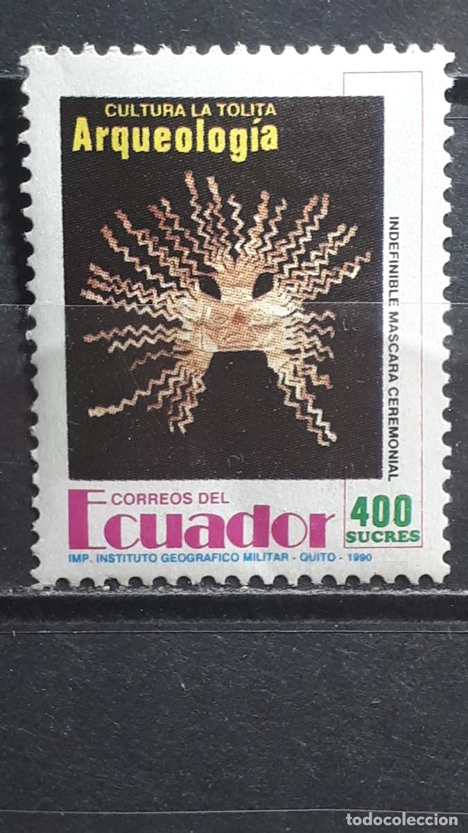 Sellos: ECUADOR. ARTE. A&Ntilde;O 1992. **. YVERT 1254
