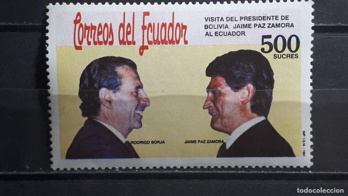 Sellos: ECUADOR. A&Ntilde;O 1991. **. YVERT 1237