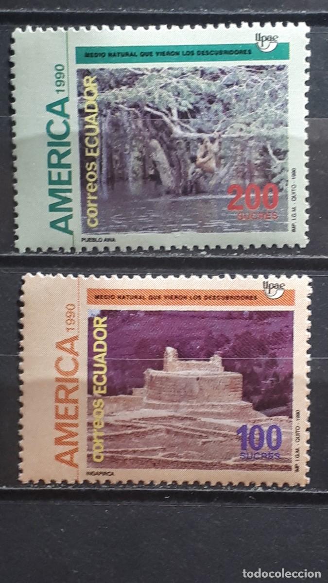 Sellos: ECUADOR. A&Ntilde;O 1991. **. YVERT 1220/1