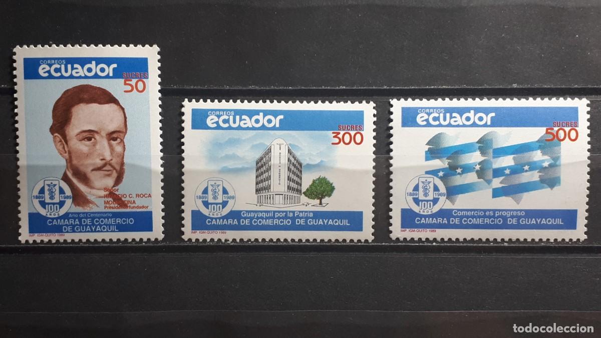 Sellos: ECUADOR. A&Ntilde;O 1989. **. YVERT 1177/9