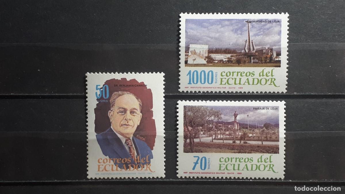 Sellos: ECUADOR. A&Ntilde;O 1989. **. YVERT 1174/6