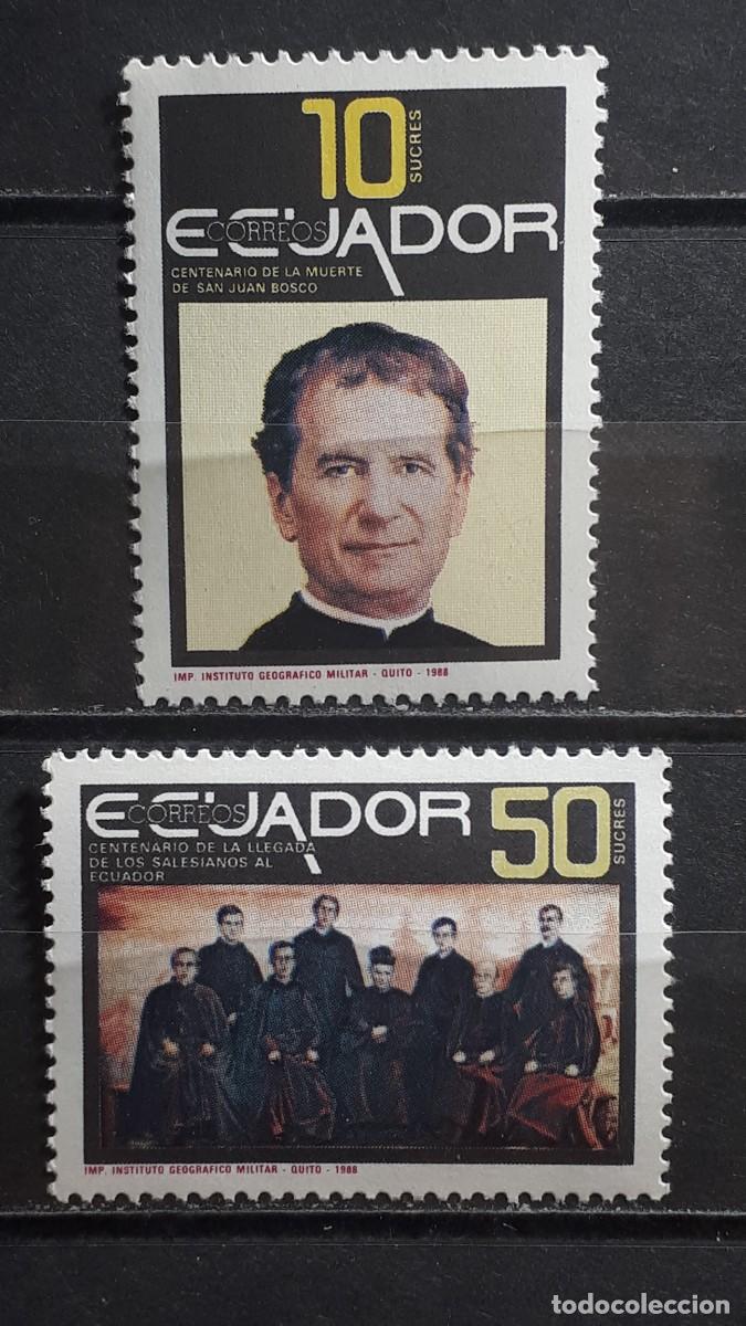 Sellos: ECUADOR. A&Ntilde;O 1988. **. YVERT 1158/9