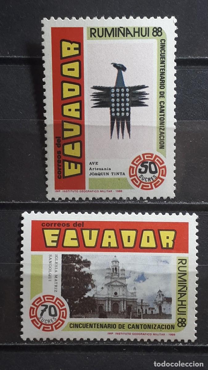 Sellos: ECUADOR. A&Ntilde;O 1989. **. YVERT 1172/3