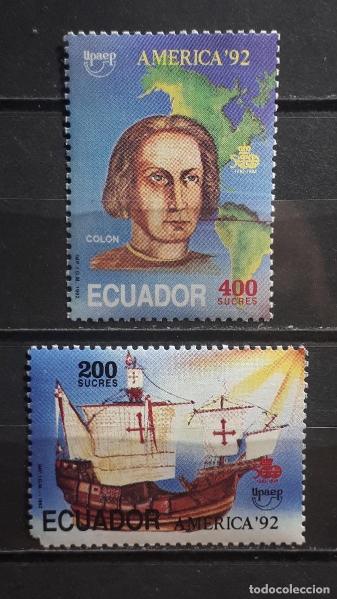 Sellos: ECUADOR. A&Ntilde;O 1992. **. YVERT 1252/3