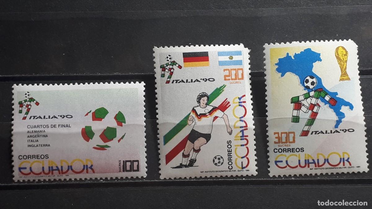 Sellos: ECUADOR. DEPORTES. A&Ntilde;O 1990. **. YVERT 1203/5