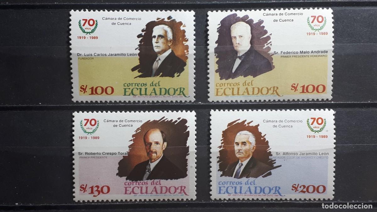 Sellos: ECUADOR. A&Ntilde;O 1990. **. YVERT 1197/200