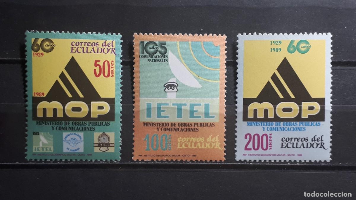Sellos: ECUADOR. A&Ntilde;O 1989. **. YVERT 1183/5
