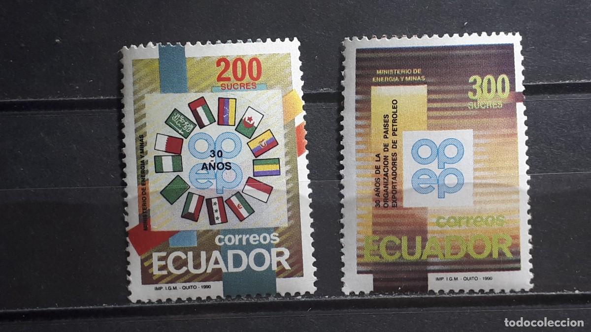Sellos: ECUADOR. A&Ntilde;O 1990. **. YVERT 1212/3