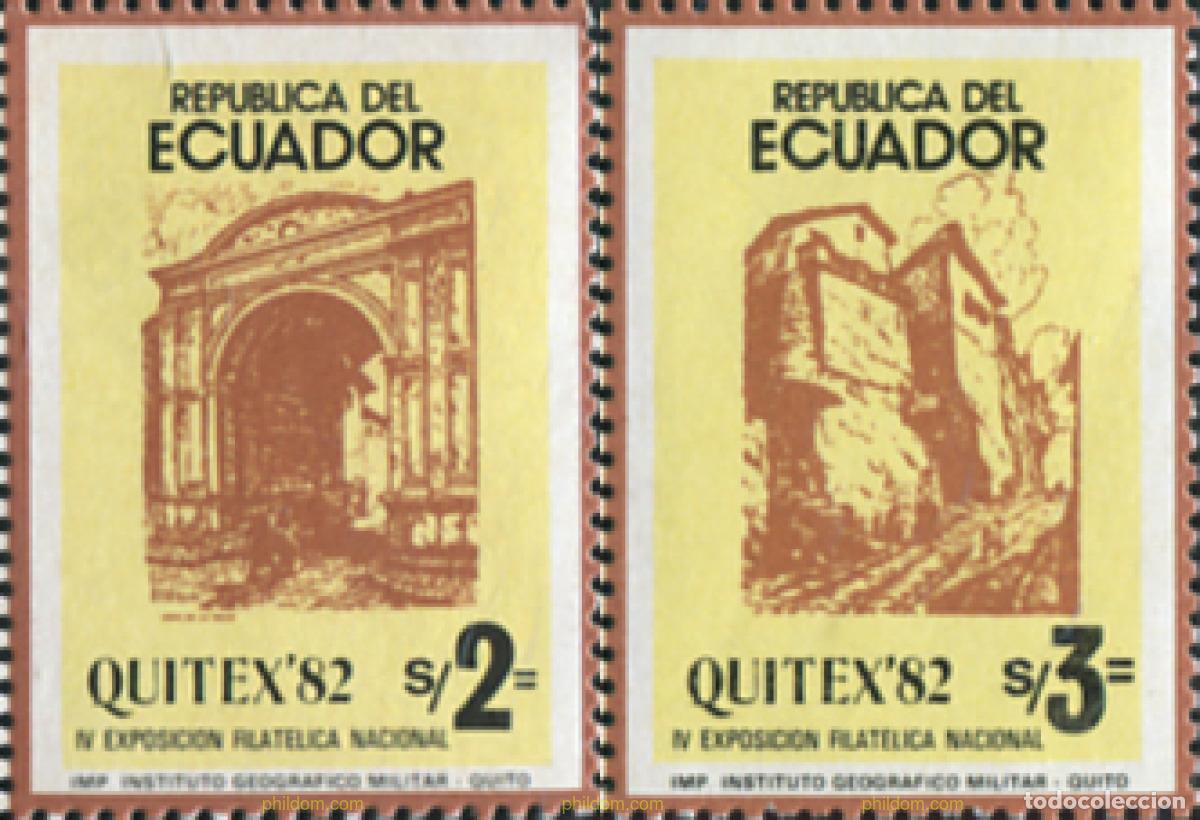 Sellos: 308955 MNH ECUADOR 1982 EXPOSICION FILATELICA NACIONAL - QUITEX-82