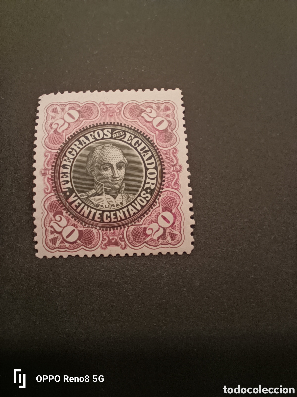 Sellos: Sello de Ecuador a&ntilde;o 1896 tel&eacute;grafos