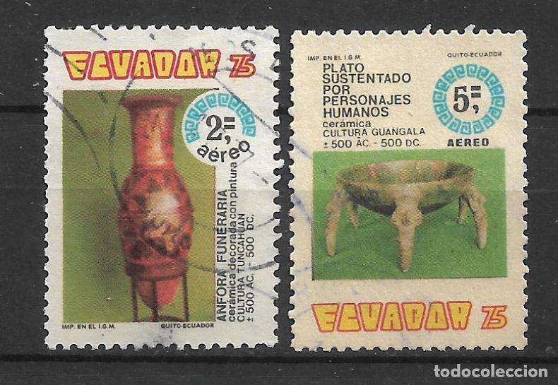 Sellos: ecuador 1976 # C569 + C572 usado - 11/32