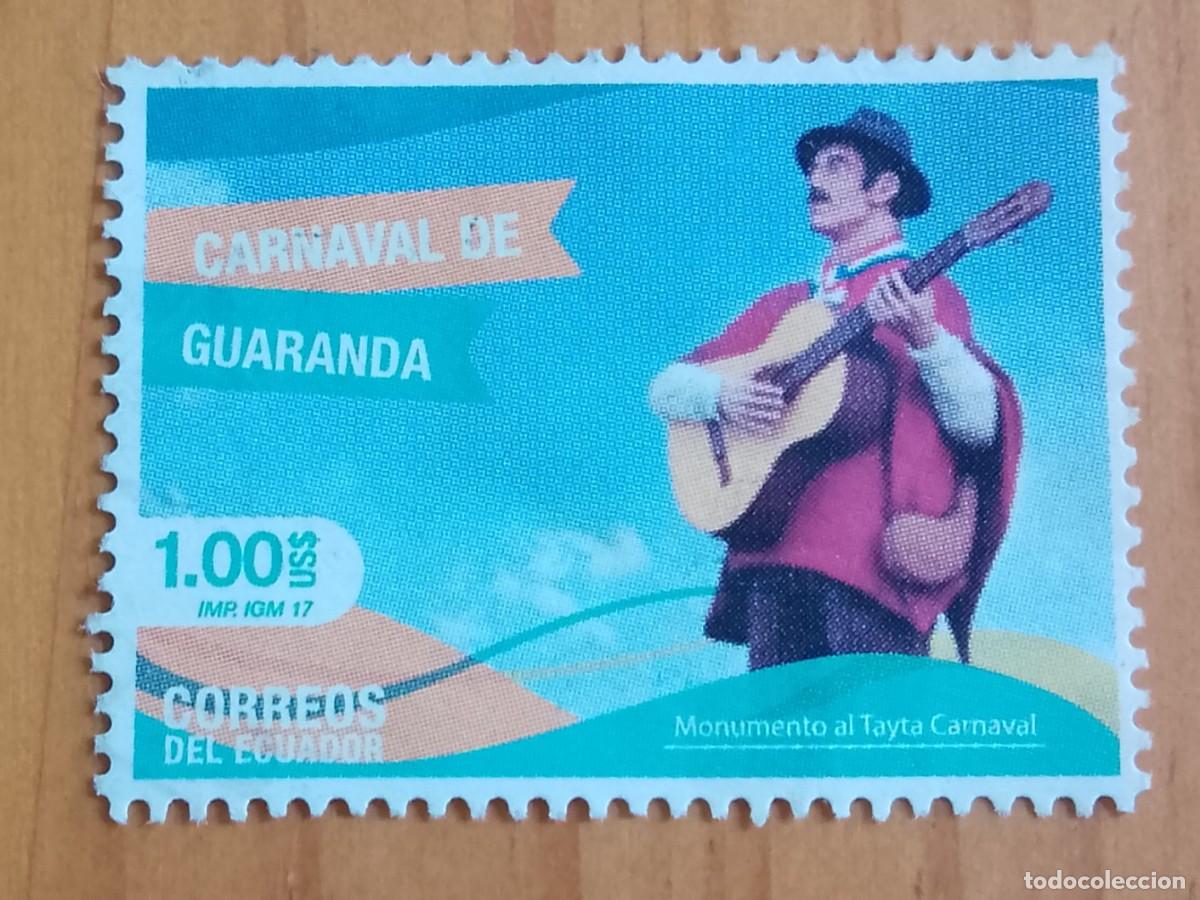 Sellos: ECUADOR - V/F 1.00 US - CARNAVAL DE GUARANDA