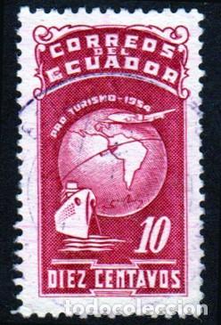 Sellos: Ecuador. Pro Turismo. 1954. YT-590. Usado