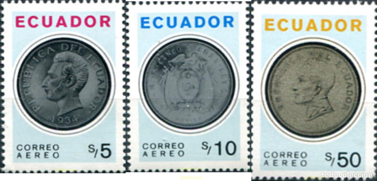 Sellos: 309175 MNH ECUADOR 1973 MONEDAS