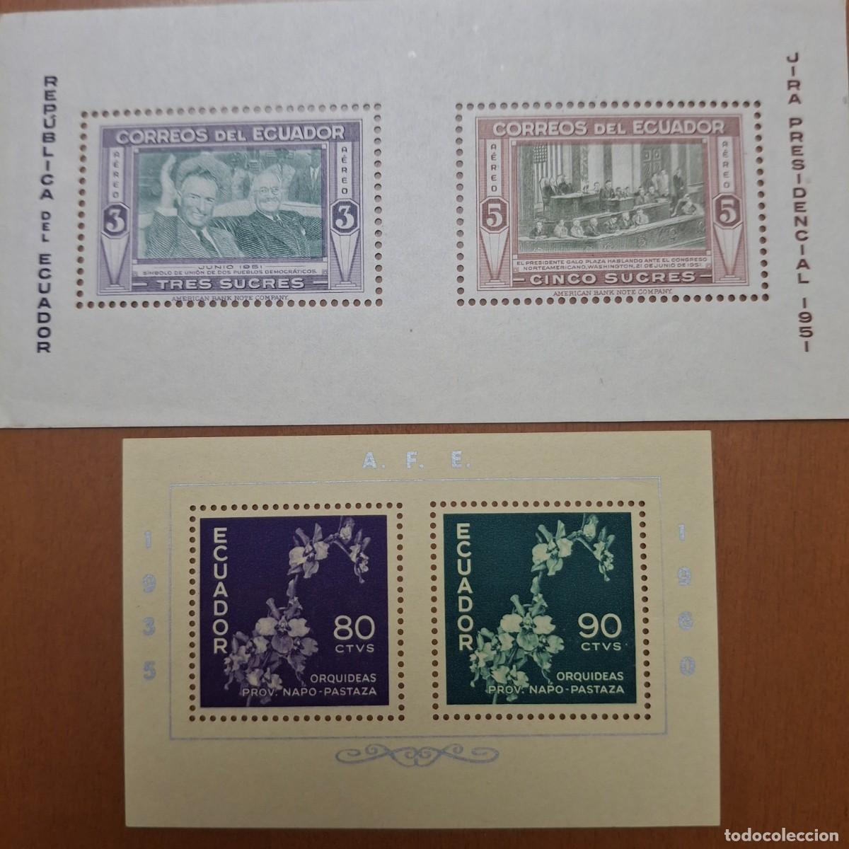 Sellos: HB561 HOJITAS BLOQUE de ECUADOR en NUEVO ideal para tematicas (leer descripcion)