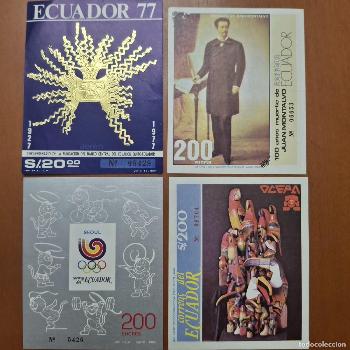 Sellos: HB562 HOJITAS BLOQUE de ECUADOR en NUEVO ideal para tematicas (leer descripcion)