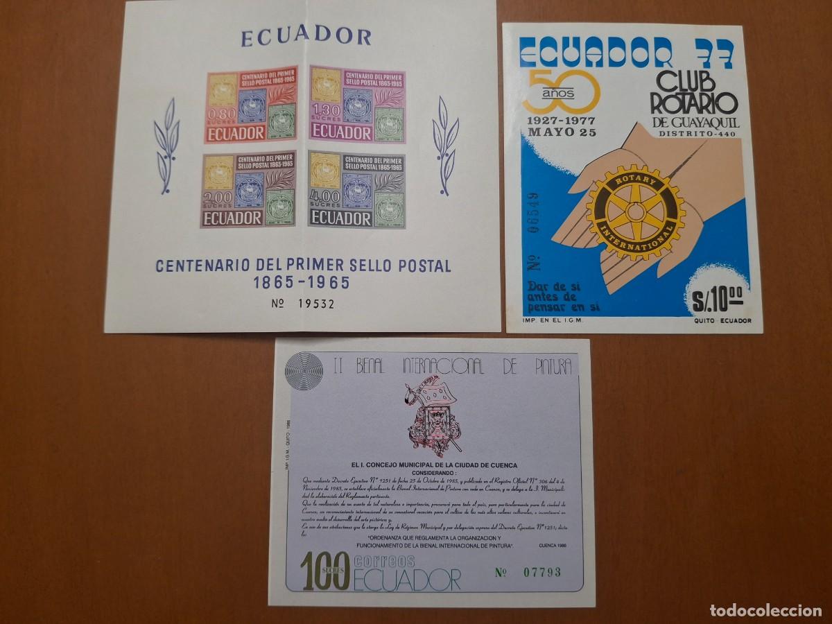 Sellos: HB565 HOJITAS BLOQUE de ECUADOR en NUEVO ideal para tematicas (leer descripcion)