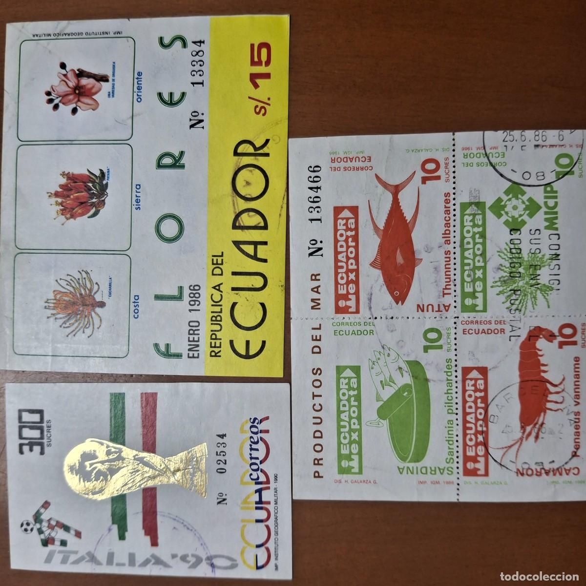 Briefmarken: HB569 HOJITAS BLOQUE de ECUADOR en usado ideal para tematicas (leer descripcion)