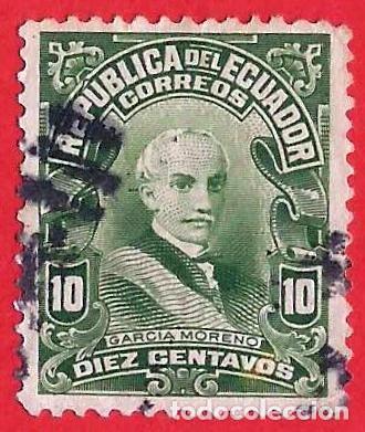 Sellos: Ecuador. 1925. Scott # 212. Presidente Gabriel Garcia Moreno